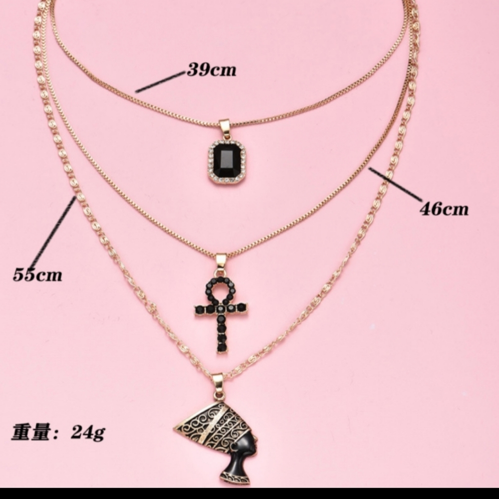 3 layer NECKLACE - Picture 2 of 2
